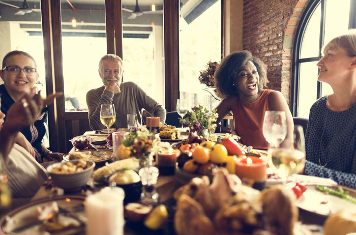 family around a thanksgiving table